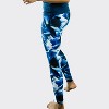 Calypsa Women's Plus Size Chlorine Resistant Long Swim Leggings - 3 of 3