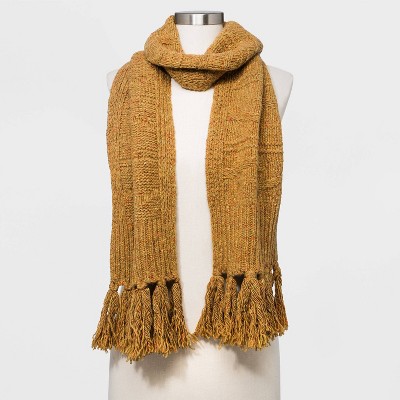 Women's Wool Blanket Scarf - Universal Thread™ Gold