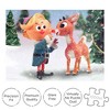 NMR Distribution Rudolph The Red-Nosed Reindeer 1000 Piece Glitter Snow Jigsaw Puzzle - 4 of 4