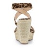 Allegra K Women's Back to College Slingback Crisscross Espadrille Wedges Heel Sandals - 3 of 4
