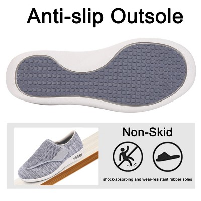Женские кроссовки Garvee Diabetic Shoes for Women Wide Width Elderly Shoes Adjustable Closure Lightweight Swollen Feet Walking Sneakers,gray - 7 — фото 6
