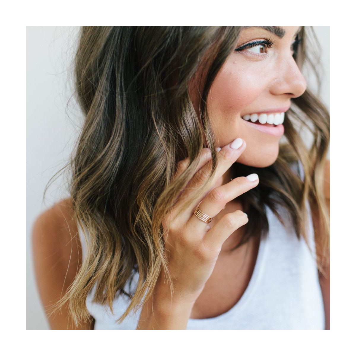 Made By Mary | Hammered Stacking Ring - thumbnail 2