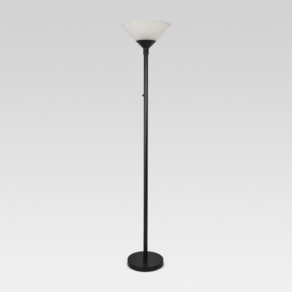 Torch Floor Lamp Black Lamp Only - Threshold