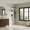 YAWWALK 3-Spray 10 and 6 in. Wall Mount Dual Square Shower Head and Ajustable Handheld Shower Head - 2 of 4