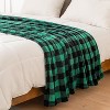 Lomsoe Flannel Blanket for Couch, Red & Black Plaid Throw Blanket, Soft & Warm Buffalo Plaid Decor Gift Blanket. - 4 of 4