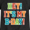 Girls' - Instant Message - Its My Bday Fitted Short Sleeve Graphic T-Shirt - 2 of 4