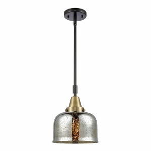 Bell - 1 Light Stem Hung Mini Pendant In Industrial Style-11.13 Inches Tall and 8 Inches Wide - 1 of 1