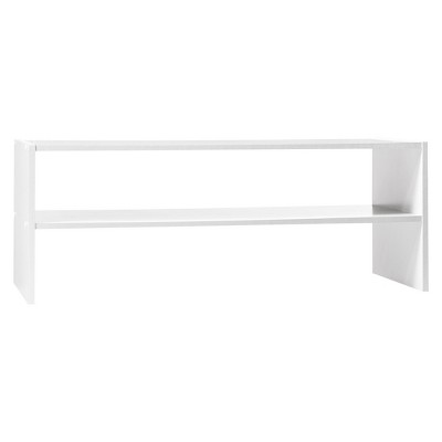 target white shelving unit