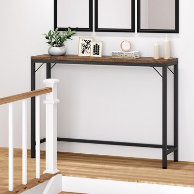 9.1" Narrow Console Table, Behind Couch Table for Living Room