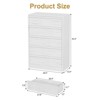 5 Drawer Dresser for Bedroom, White Drawers Tall with Large Drawers Storage, Modern Dresser Organizer - 2 of 4