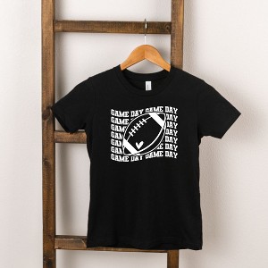 The Juniper Shop Football Game Day Stacked Wavy Toddler Short Sleeve Tee - 1 of 2
