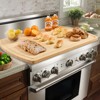 VEVOR Noodle Board Stove Cover, Stove Top Cover Board for Gas Burner & Electric Stove,Bamboo Wood Cutting Board with Juice Grooves,RV Stovetop,Natural - 2 of 4