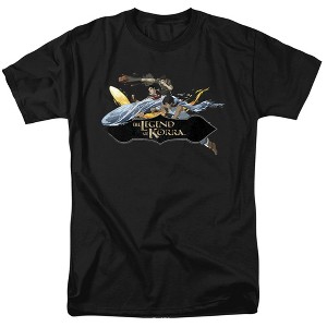 Legend Of Korra Mako And Bolin Adult T-Shirt Black - 1 of 4