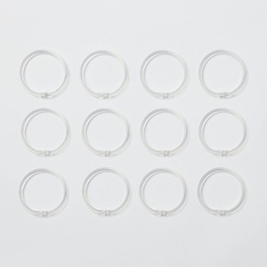 Frosted Clear Shower Rings - Room Essentials™ - 1 of 3