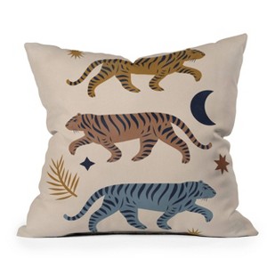 Deny Designs Cocoon Design Celestial Tigers with Moon Indoor Throw Pillow - 1 of 4