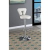 Poundex,Adjustable Height & Swivel Barstool in Faux Leather - 2 of 3