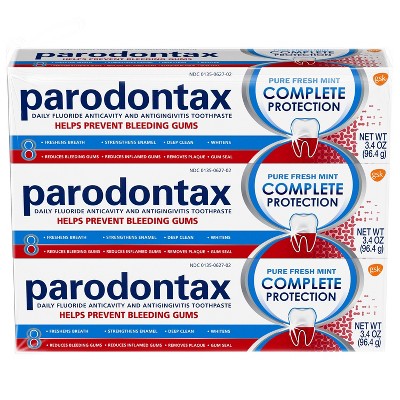 Parodontax Fluoride Anti-Cavity & Anti-gingivitis Toothpaste -  3.4oz/3pk