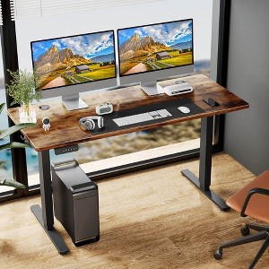 Height Adjustable Standing Desk, 55x24 Inch Sit And Stand Ergonomic Table Table, Stand Up Computer Desk 176lbs Weight Capacity - 1 of 4