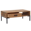 vidaXL Coffee Table Brown Solid Pinewood Medium Coffee Table - 4 of 4