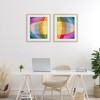 Stupell Industries Oblique Neon Flare 2pc Framed Print Under Glass Set - 2 of 4