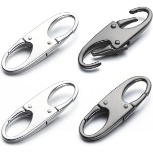 Attop Double Small Carabiner Clips - Theft Deterrent - Holding Zipper Closed - Zipper Pull Replacement - 1 of 4