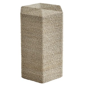 Uttermost Sea Braid Small Accent Table – Rustic Coastal Seagrass & Wood - 1 of 4