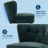 Orieon Upholstered Accent Chair, Cozy Armchair with Chenille Fabric and Wooden Legs, Comfortable Lounge Chair  for Living Room Bedroom, Green - 4 of 4