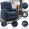 Power Lift Recliner Chair, Heavy Duty 155° Reclining Angle Massage Chair With Dual USB Ports And Cup Holders, Single Recliner Chairs For Elderly - 2 of 4