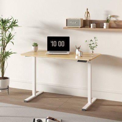 NicBex 47.24/49.8 Inch Electric Standing Desk,Home Office Desk with Whole Piece Adjustable Height,Sit Stand up Desk for Bedroom,Living Study Room