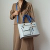 MKF Collection Julia Vegan Leather Color-block Women’s Satchel Bag by Mia k - 3 of 4