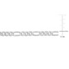 EVERLY JEWELRY | Sterling Silver 5.5mm Figaro Chain Bracelet - 7.5 in - 3 of 4