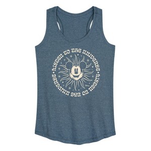 Women's - Disney - Mickey Listen To The Universe Graphic Racerback Tank - 1 of 4