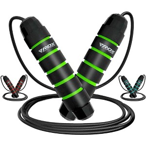 RDX Sports Skipping Rope with Soft Memory Foam Handles, 10.3FT Adjustable Tangle-Free PVC Coated Steel Jump Cable, Fat Burning Yoga Fitness MMA - 1 of 4