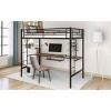 Streamdale Loft Bed with Desk and Shelf, Space Saving Design, Twin - 4 of 4