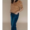 Women's Call Me Irresponsible Quilted Fur Top - voy - 2 of 3