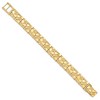 Black Bow Jewelry 12mm 10k Yellow Gold Nugget Link Bracelet, 8 Inch - 2 of 4