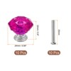 Unique Bargains Crystal Cabinet Knobs with Screw for Cupboard Wardrobe 10 Pcs - 2 of 4