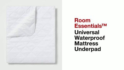 Universal White Quilted Waterproof Mattress Underpad
