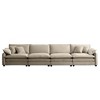Oversized 150.38" Corduroy Modular 4-seater Sectional Sofa with Double-Layer Cushions, 4-Piece Free combination Sofa - 4 of 4