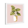 15" x 21" Boho Monstera Plant Framed Wall Art Print Pink - Wynwood Studio: Modern Botanical Poster for Room Decor - 2 of 4
