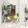 Outsunny String Light Poles, Steel Hanging Lighting Stand for Patio, Backyard, Deck, Wedding, Party - 2 of 4