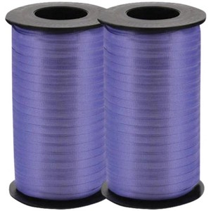 LoonBalloon 500 Yards Periwinkle Curling Ribbon ‚ 3/16 Inch wide Soft Blue‚ 3/16 Inch wide Purple Wrap (2-Pack) - 1 of 4