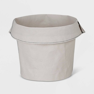 Round Washable Paper Basket Light Gray/White - Project 62™