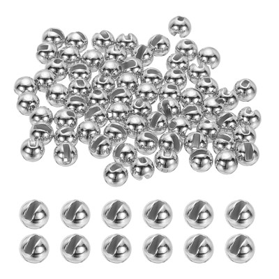 Unique Bargains Fly Tying Slotted Tungsten Round Beads for Variety Jig Hooks 70 Pcs