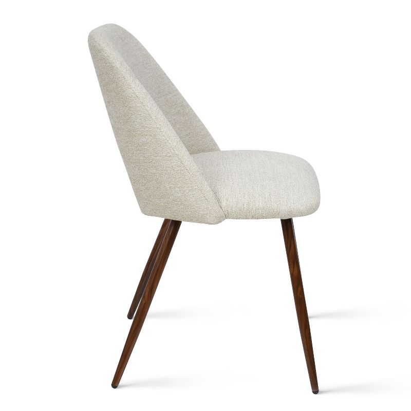 Set of 4 Edwin Upholstered Side Chair Walnut Legs -The Pop Maison, 5 of 11