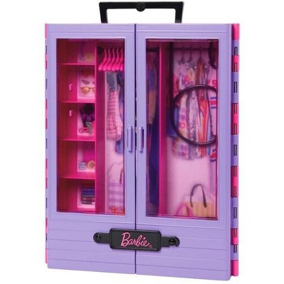 Barbie Fashionistas Purple Portable Closet with Hangers