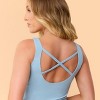 Blogilates Women's Boatneck Crisscross Tank Top - 2 of 4