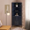 Novogratz Channing Corner Storage Cabinet with 2 Doors - 3 of 4