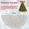 Presence 36 Inches White Faux Fur Tree Skirt - 2 of 4