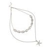 SOHI Women's Metallic Silver The Bahamas Multi-Layer Necklace - 2 of 4